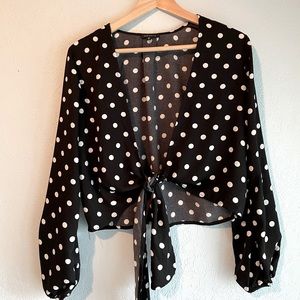 Dynamite Tie-Front Top